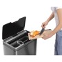 EKO Cubo de basura con sensor Mirage 2x20 L plateado mate de , Contenedores de residuos - Ref: Foro24-440050, Precio: 180,36 ...