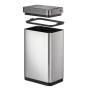 EKO Cubo de basura con sensor Mirage X 80 L plateado mate de , Contenedores de residuos - Ref: Foro24-440052, Precio: 196,47 ...