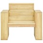 Silla de jardín cojines 2 uds gris taupe madera pino impregnada de , Sillas de jardín - Ref: Foro24-3065797, Precio: 406,49 €...