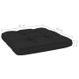 Silla de jardín y cojines negro madera pino impregnada de , Sillas de jardín - Ref: Foro24-3065748, Precio: 176,64 €, Descuen...