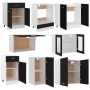 Juego de muebles de cocina 8 piezas madera de ingeniería negro de , Armarios de cocina - Ref: Foro24-3067648, Precio: 496,12 ...