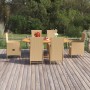 Juego de comedor de jardín 7 piezas ratán sintético beige de , Conjuntos de jardín - Ref: Foro24-3070768, Precio: 1,00 €, Des...