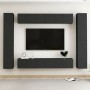 Set de muebles de salón TV 10 piezas madera ingeniería negro de , Muebles TV - Ref: Foro24-3078770, Precio: 401,25 €, Descuen...