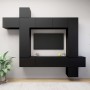 Set de muebles de salón TV 8 piezas madera ingeniería negro de , Muebles TV - Ref: Foro24-3078843, Precio: 452,14 €, Descuent...