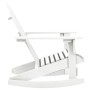 Mecedora de jardín de madera blanca de , Sillas de jardín - Ref: Foro24-40861, Precio: 101,60 €, Descuento: -5%%