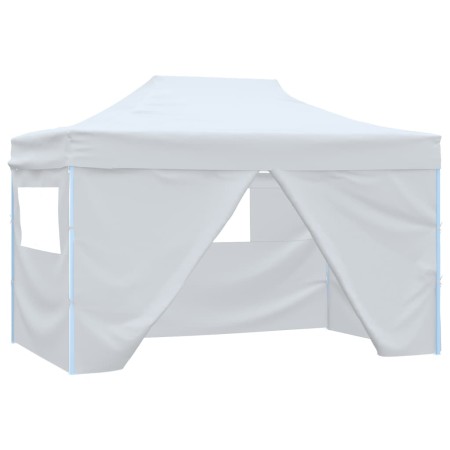 Carpa plegable para celebraciones con 4 paredes blanco 3x4,5 m de , Carpas y cenadores - Ref: Foro24-48870, Precio: 180,86 €,...