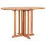 Set de comedor de jardín plegable 5 piezas madera maciza teca de , Conjuntos de jardín - Ref: Foro24-49003, Precio: 396,89 €,...