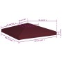 Toldo de cenador burdeos 310 g/m² 3x3 m de , Cubiertas para carpas y cenadores - Ref: Foro24-46620, Precio: 56,06 €, Descuent...