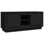 Mueble de TV madera contrachapada negro 102x35x45 cm de , Muebles TV - Ref: Foro24-819861, Precio: 66,43 €, Descuento: %