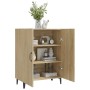 Aparador de madera contrachapada roble Sonoma 70x34x90 cm de , Aparadores - Ref: Foro24-812108, Precio: 82,36 €, Descuento: %
