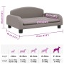 Cama para perros de tela gris taupé 70x45x30 cm de , Camas para perros - Ref: Foro24-171963, Precio: 78,46 €, Descuento: -5%%