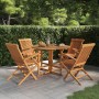Set de comedor de jardín plegable 5 pzas madera maciza de teca de , Conjuntos de jardín - Ref: Foro24-3096572, Precio: 629,28...