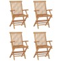 Set de comedor de jardín plegable 5 pzas madera maciza de teca de , Conjuntos de jardín - Ref: Foro24-3096572, Precio: 629,28...