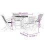 Set de comedor de jardín plegable 5 pzas madera maciza de teca de , Conjuntos de jardín - Ref: Foro24-3096572, Precio: 629,28...