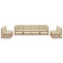 Juego de muebles de jardín 8 pzas y cojines madera pino maciza de vidaXL, Conjuntos de jardín - Ref: Foro24-3076482, Precio: ...
