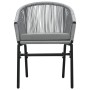 Juego de comedor de jardín 7 piezas ratán sintético gris de , Conjuntos de jardín - Ref: Foro24-3099237, Precio: 733,07 €, De...