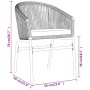 Juego de comedor de jardín 7 piezas ratán sintético gris de , Conjuntos de jardín - Ref: Foro24-3099237, Precio: 733,07 €, De...