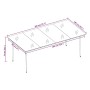 Juego de comedor de jardín 7 piezas con cojines gris y negro de , Conjuntos de jardín - Ref: Foro24-3099351, Precio: 603,44 €...