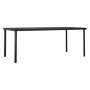 Juego de comedor de jardín 7 piezas con cojines gris y negro de , Conjuntos de jardín - Ref: Foro24-3099339, Precio: 603,62 €...