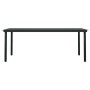 Juego de comedor de jardín 7 piezas con cojines gris y negro de , Conjuntos de jardín - Ref: Foro24-3099339, Precio: 603,62 €...