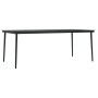 Juego de comedor de jardín 7 piezas con cojines negro de , Conjuntos de jardín - Ref: Foro24-3099345, Precio: 534,51 €, Descu...