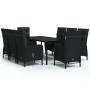 Juego de comedor de jardín 9 piezas con cojines negro de , Conjuntos de jardín - Ref: Foro24-3099358, Precio: 1,00 €, Descuen...