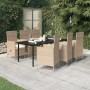 Juego de comedor de jardín 7 piezas con cojines beige de , Conjuntos de jardín - Ref: Foro24-3099441, Precio: 935,95 €, Descu...