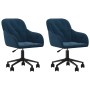 Sillas de comedor giratorias 2 uds terciopelo azul de , Sillas de comedor - Ref: Foro24-3103420, Precio: 192,50 €, Descuento:...