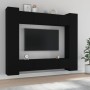 Set de muebles para TV 8 piezas madera contrachapada negro de , Muebles TV - Ref: Foro24-3114231, Precio: 395,75 €, Descuento...