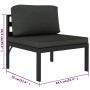 Set muebles de jardín 10 pzas y cojines aluminio gris antracita de , Conjuntos de jardín - Ref: Foro24-3115927, Precio: 1,00 ...