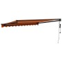 Toldo retráctil automático naranja y marrón 3x2,5 m de , Toldos - Ref: Foro24-3154516, Precio: 279,38 €, Descuento: %