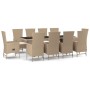 Set comedor de jardín 11 pzas con cojines ratán sintético beige de , Conjuntos de jardín - Ref: Foro24-3157574, Precio: 1,00 ...