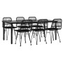 Juego de comedor de jardín 7 piezas ratán sintético negro de , Conjuntos de jardín - Ref: Foro24-3157899, Precio: 673,73 €, D...