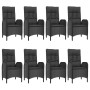 Set de comedor de jardín 9 pzas y cojines ratán sintético negro de , Conjuntos de jardín - Ref: Foro24-3185194, Precio: 1,00 ...