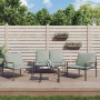 Juego muebles de jardín 3 pzas y cojines acero gris antracita de , Conjuntos de jardín - Ref: Foro24-364110, Precio: 341,90 €...