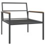 Juego muebles de jardín 3 pzas y cojines acero gris antracita de , Conjuntos de jardín - Ref: Foro24-364110, Precio: 341,90 €...