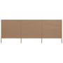 Paravientos de playa de 3 paneles tela gris taupe 400x80 cm de , Sombrillas - Ref: Foro24-47143, Precio: 37,30 €, Descuento: %