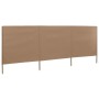 Paravientos de playa de 3 paneles tela gris taupe 400x80 cm de , Sombrillas - Ref: Foro24-47143, Precio: 37,30 €, Descuento: %