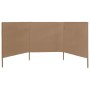 Paravientos de playa de 3 paneles tela gris taupe 400x80 cm de , Sombrillas - Ref: Foro24-47143, Precio: 37,30 €, Descuento: %
