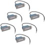 Luces LED empotrables para escaleras 6 uds 44x111x56 mm de , Iluminación de exterior - Ref: Foro24-272493, Precio: 93,99 €, D...