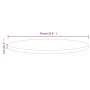 Superficie de mesa madera maciza de pino blanco Ø70x2,5 cm de , Tableros para mesas - Ref: Foro24-813655, Precio: 59,42 €, De...
