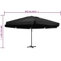 Sombrilla de jardín con palo de aluminio negra 500 cm de , Sombrillas - Ref: Foro24-47368, Precio: 256,28 €, Descuento: %