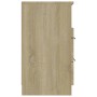 Mesita de noche madera contrachapada color roble Sonoma de , Mesitas de noche - Ref: Foro24-811238, Precio: 59,50 €, Descuent...