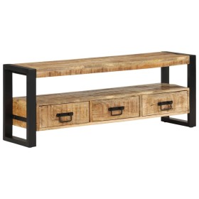 Mueble de TV madera maciza de mango 120x33x45 cm de , Muebles TV - Ref: Foro24-351669, Precio: 229,40 €, Descuento: %