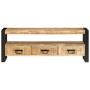 Mueble de TV madera maciza de mango 120x33x45 cm de , Muebles TV - Ref: Foro24-351669, Precio: 229,40 €, Descuento: %