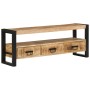 Mueble de TV madera maciza de mango 120x33x45 cm de , Muebles TV - Ref: Foro24-351669, Precio: 229,40 €, Descuento: %