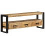 Mueble de TV madera maciza de mango 120x33x45 cm de , Muebles TV - Ref: Foro24-351669, Precio: 229,40 €, Descuento: %