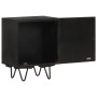 Mesita de noche con frontal de latón mango maciza 40x30x50 cm de , Mesitas de noche - Ref: Foro24-322680, Precio: 126,03 €, D...