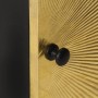 Mesita de noche con frontal de latón mango maciza 40x30x50 cm de , Mesitas de noche - Ref: Foro24-322680, Precio: 126,03 €, D...