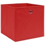 Cajas de almacenaje 4 uds tela no tejida rojo 28x28x28 cm de , Cestas para almacenaje - Ref: Foro24-325219, Precio: 22,19 €, ...